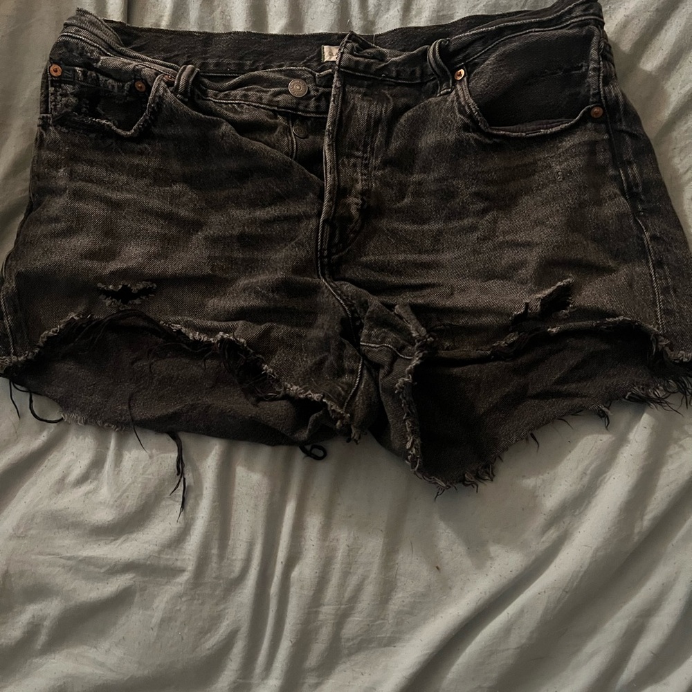 American Eagle Outfitters Charcoal Jean Shorts